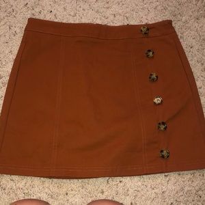 Burnt orange skirt